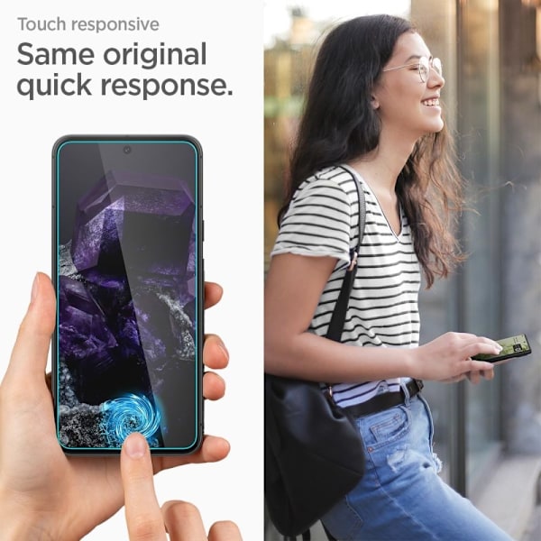 Spigen Google Pixel 8 2-PACK Skärmskydd ALM Glas.tR