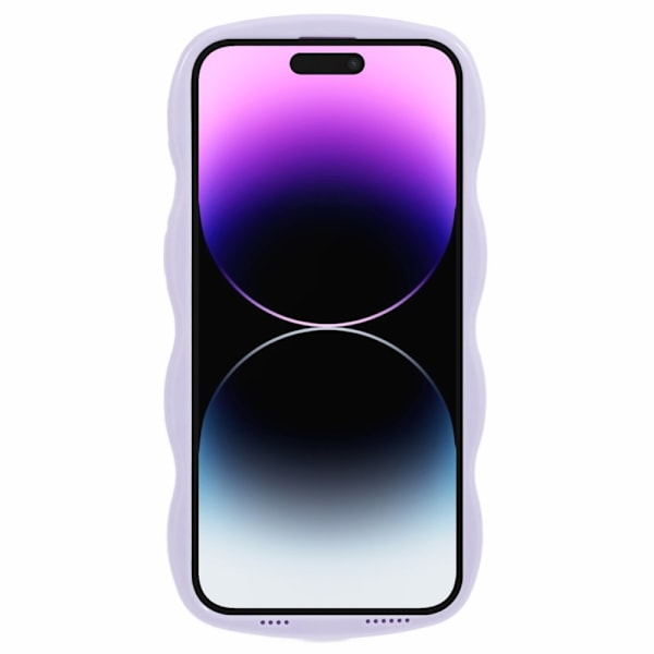 iPhone 14 Pro Max Mobilskal Wavy Textur Lila