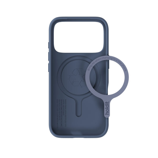 holdit iPhone 17 Pro Mobilskal Soft MagSafe Pacific Blue