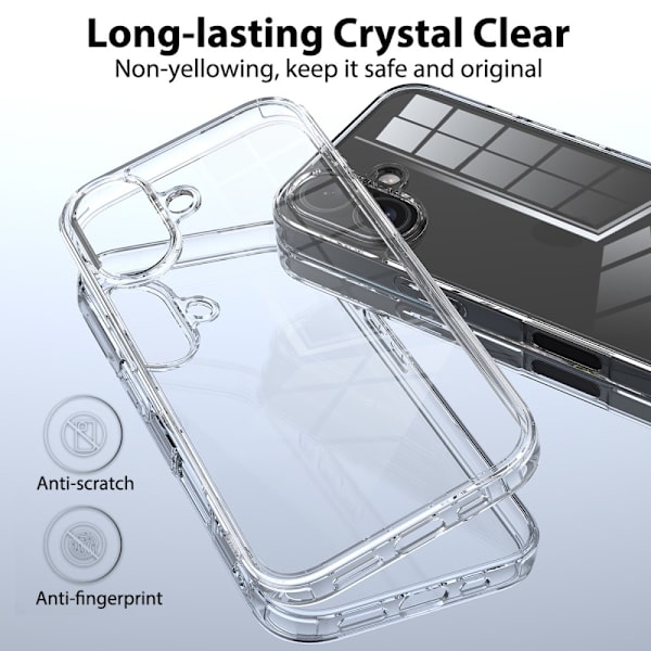 iPhone 16 Plus Skal Akryl/TPU Transparent