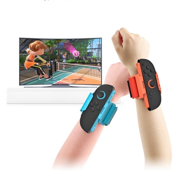 DOBE 2-PACK Nintendo Switch 2 Joy-Con Armband Röd / Blå