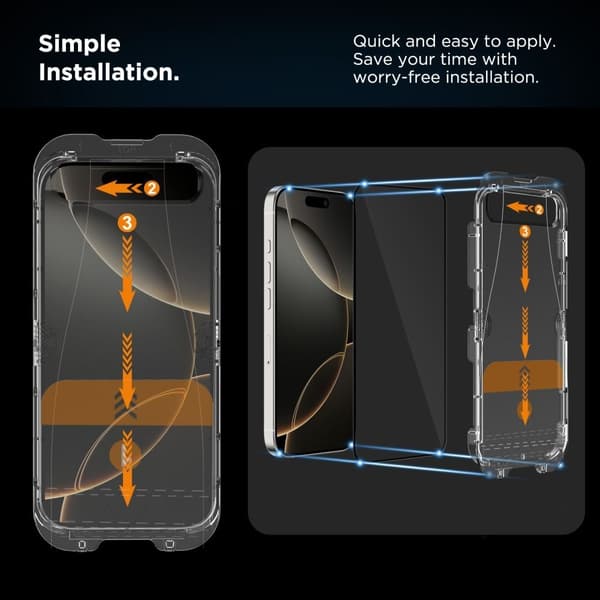Tech-Protect iPhone Air 2-PACK Skärmskydd Quick Set+ Svart