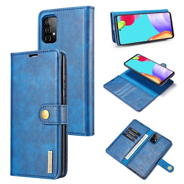 Samsung Galaxy A52 / A52s - DG.MING 2in1 Magnet Fodral - Blå Blue Blå