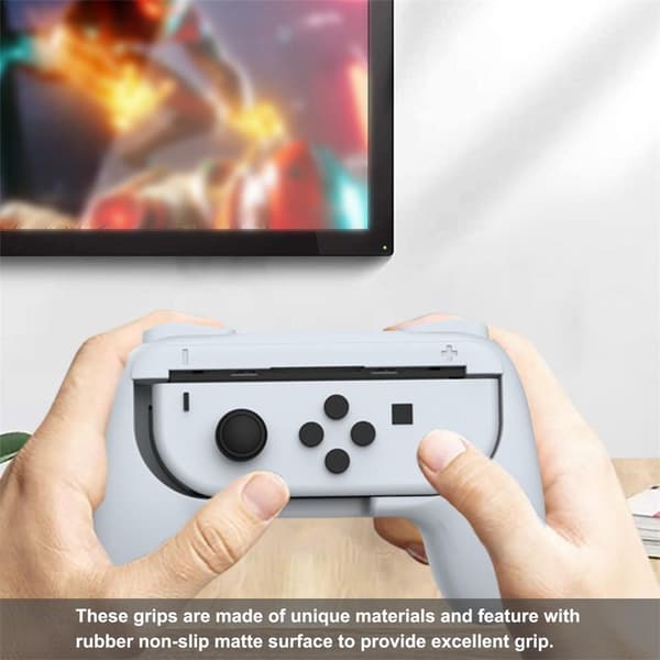 DOBE Nintendo Switch OLED Joy-Con Grepp Vit