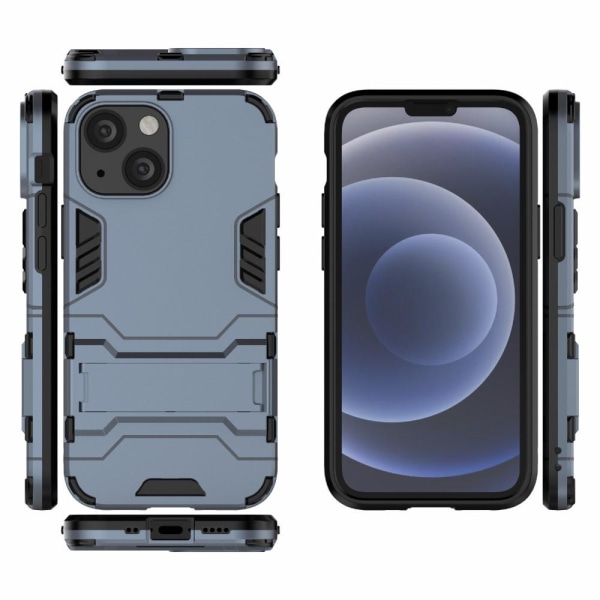 iPhone 13 Mini - Hybrid Armor Skal Med Kickstand - Navy Blue