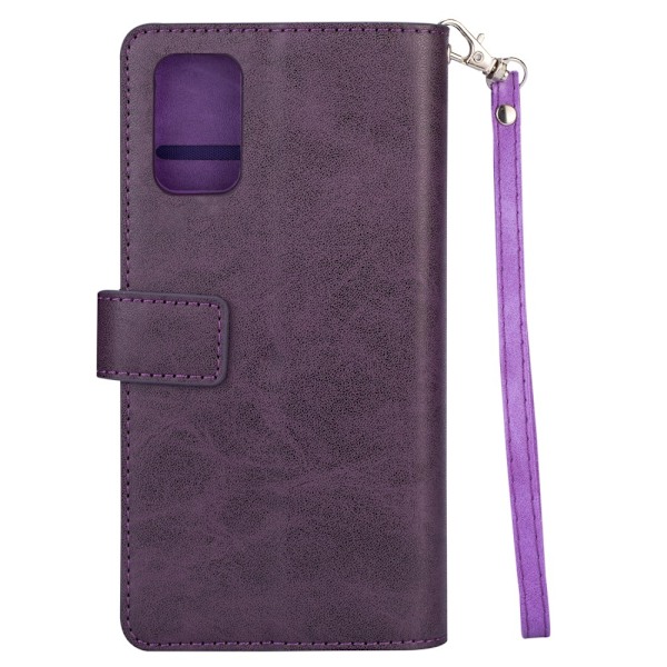Samsung Galaxy A72 - Multifunktionellt Läder Fodral - Lila Purple Lila