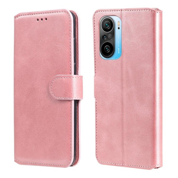 Xiaomi Mi 11i - Läder Fodral Solid - Roséguld Roséguld