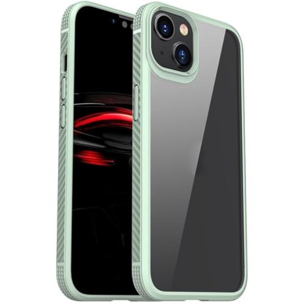 IPAKY iPhone 14 Plus Skal Shockproof Hybrid Grön
