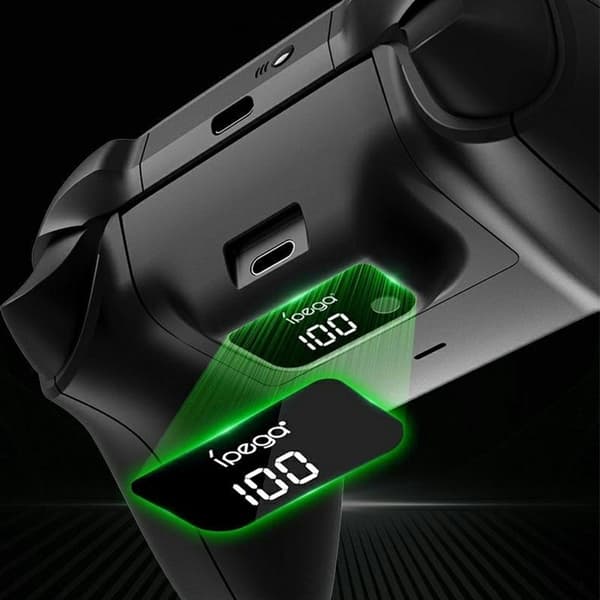 iPega 1400 mAh Batteripaket Med Display För Xbox X/S Handkontroll Vit