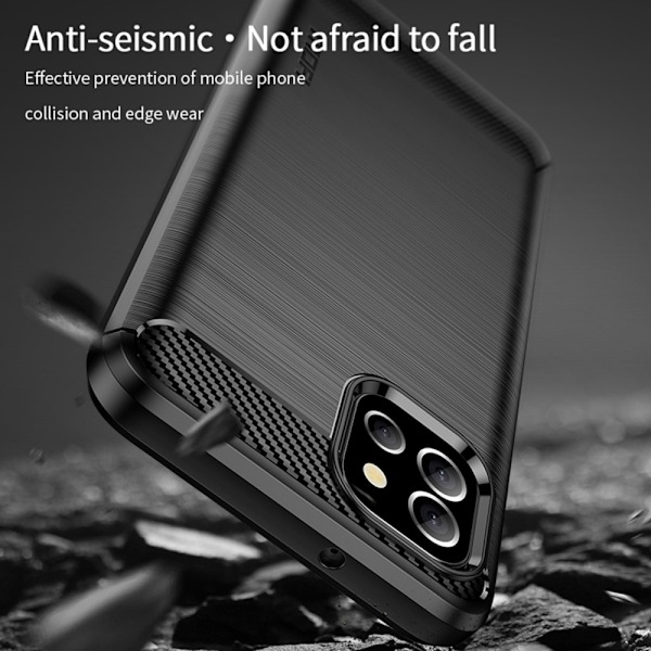 MOFI Samsung Galaxy A03 Skal Borstad Stål Textur Svart