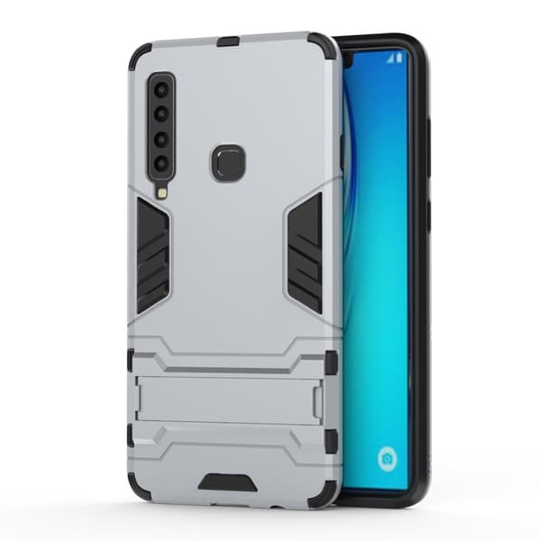 Samsung Galaxy A9 (2018) - Armour Skal - Silver Silver Silver