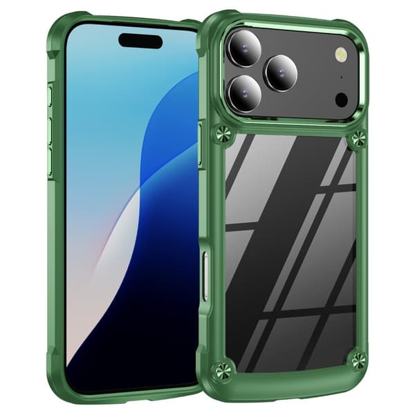 iPhone 17 Pro Max Skal Xtreme Shockproof Hybrid Grön