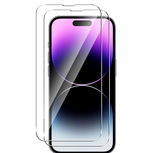 [2-PACK] iPhone 14 Pro Skärmskydd i Härdat glas