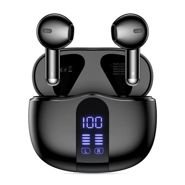 Tech-Protect Hörlurar In-Ear UltraBoost TWS Svart