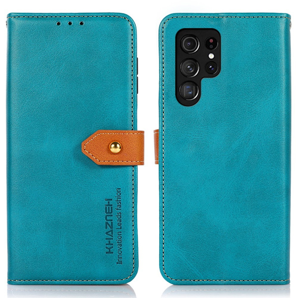 KHAZNEH Galaxy S24 Ultra Fodral Dual-Color Blå