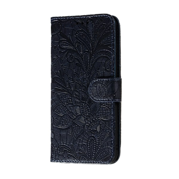Huawei P40 Pro - Blommigt Mönster - Mörk Blå DarkBlue Mörk Blå