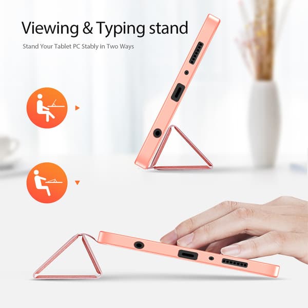 DUX DUCIS Galaxy Tab A11 / A9 Fodral DOMO Tri-Fold Rosa