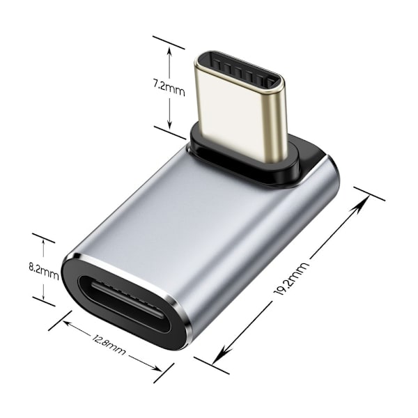 Tech-Protect USB-C - USB-C Adapter UltraBoost Grå