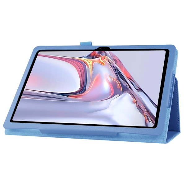 Samsung Galaxy Tab A7 10.4 Fodral Litchi läder Blå Blue Blå