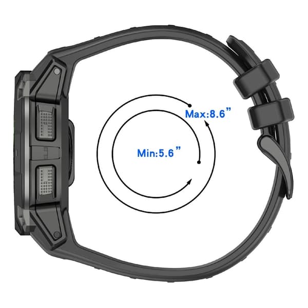 Garmin Instinct 3 45 mm Klockarmband Silikon Mörk Blå