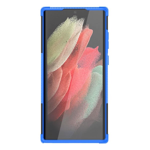 Samsung Galaxy S22 Ultra Skal Ultimata Stöttåligt med Stöd Blå