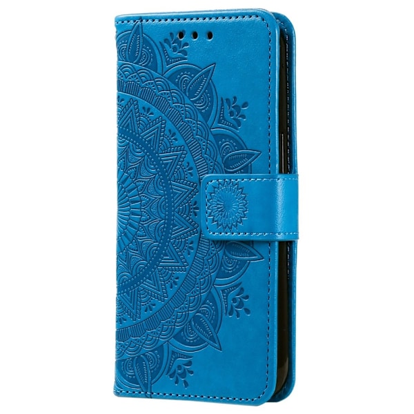 Sony Xperia 5 IV Fodral Mandala Läder Blå