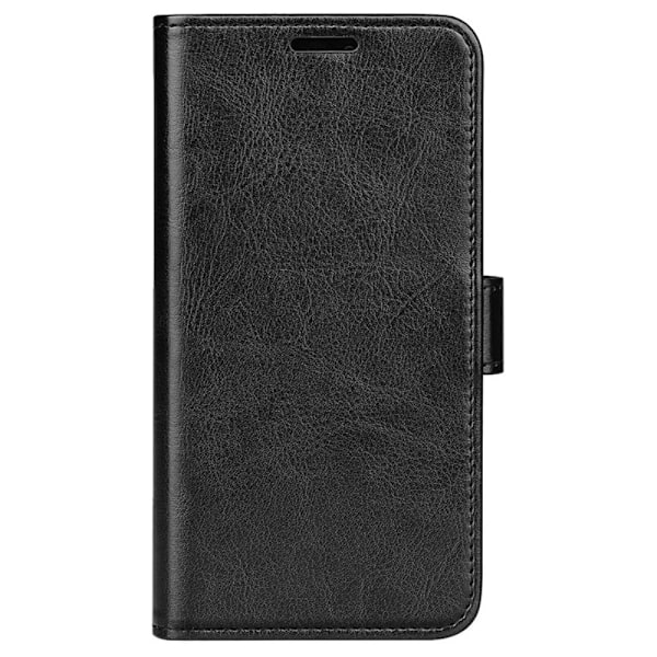 iPhone 16 Fodral Läder Crazy Horse Svart
