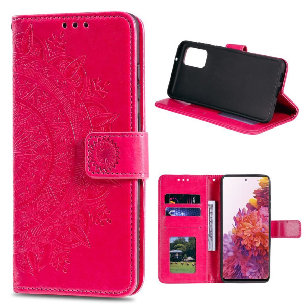 Samsung Galaxy S20 FE - Mandala Fodral - Rosa Pink Rosa
