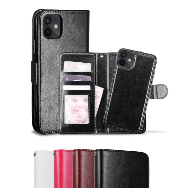 iPhone 12 Mini - Fodral / Magnet Skal 2in1 - Rosa Pink Rosa