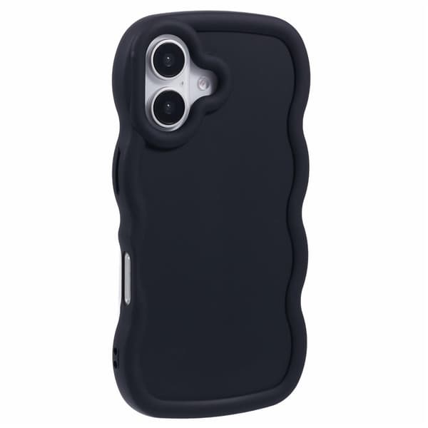 iPhone 17 Mobilskal Wavy Svart