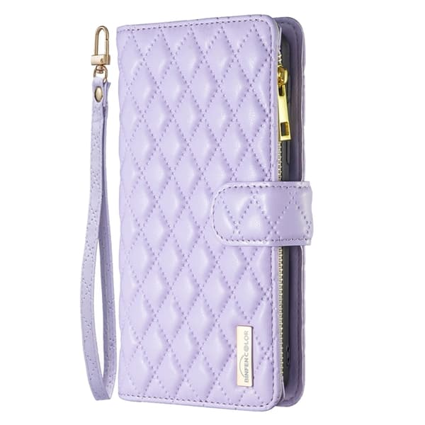 BINFEN iPhone 15 Pro Max Fodral Diamond Multifunktionell Lila