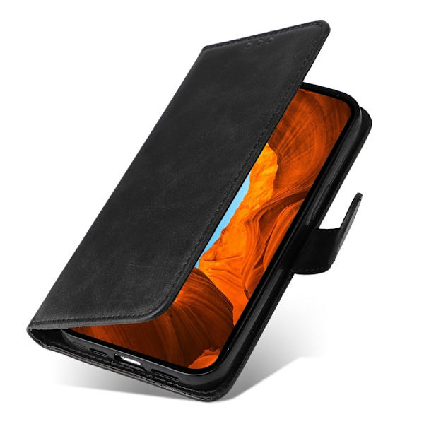 Xiaomi Redmi Note 14 4G Fodral Läder Folio Svart