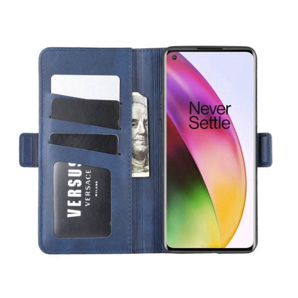 OnePlus 8 - Plånboksfodral - Mörk Blå Mörkblå