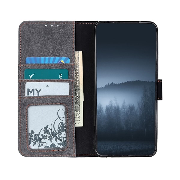 Xiaomi Mi 11 Ultra - KHAZNEH Split Läder Fodral - Svart Black Svart