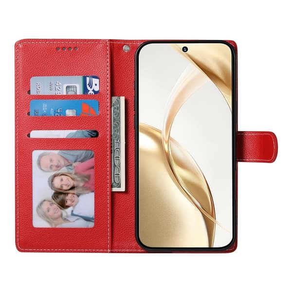 Samsung Galaxy S26 Ultra Plånboksfodral Läder Röd