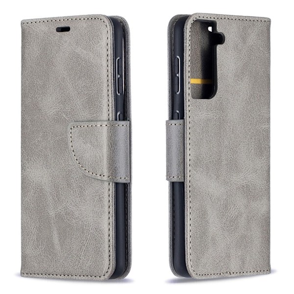 Samsung Galaxy S21 - Plånboksfodral - Grå Grey Grå