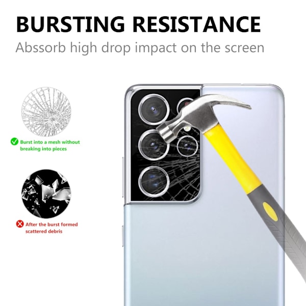 Samsung Galaxy S21 Ultra - Premium Linsskydd I Härdat Glas