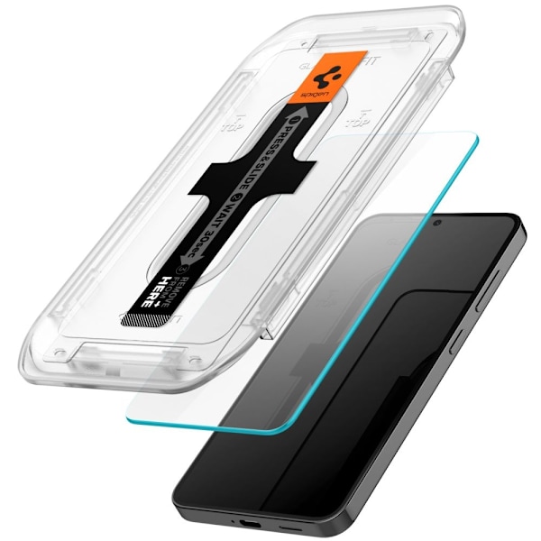 Spigen Galaxy S25 / S24 2-PACK GLAS.tR "Ez Fit" Skärmskydd