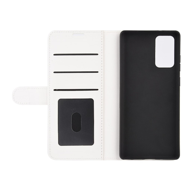 Samsung Galaxy Note 20 - Crazy Horse Plånboksfodral - Vit White Vit