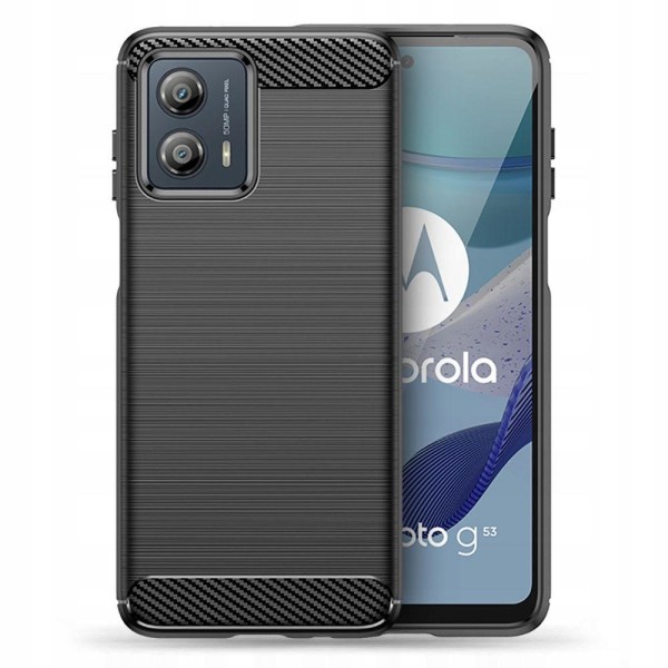 Tech-Protect Motorola Moto G53 5G Skal Borstad Stål Textur Svart