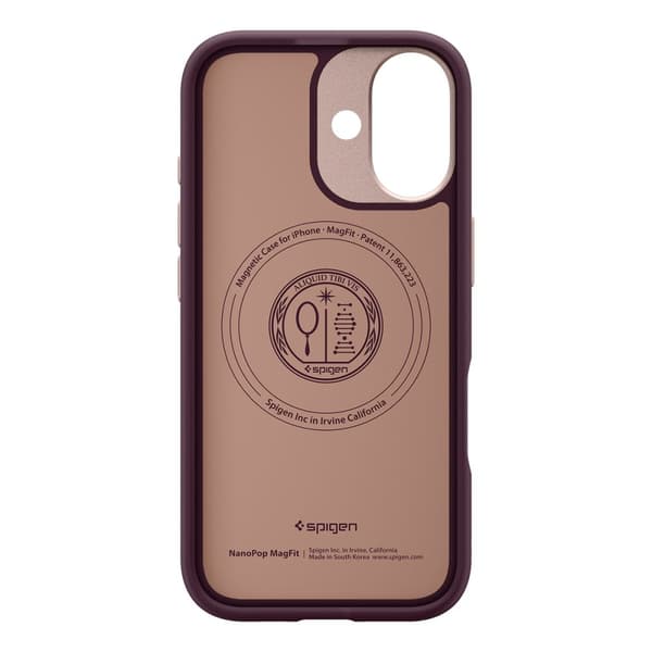 Spigen iPhone 17 Skal MagSafe Nano Pop Burgundy Bean