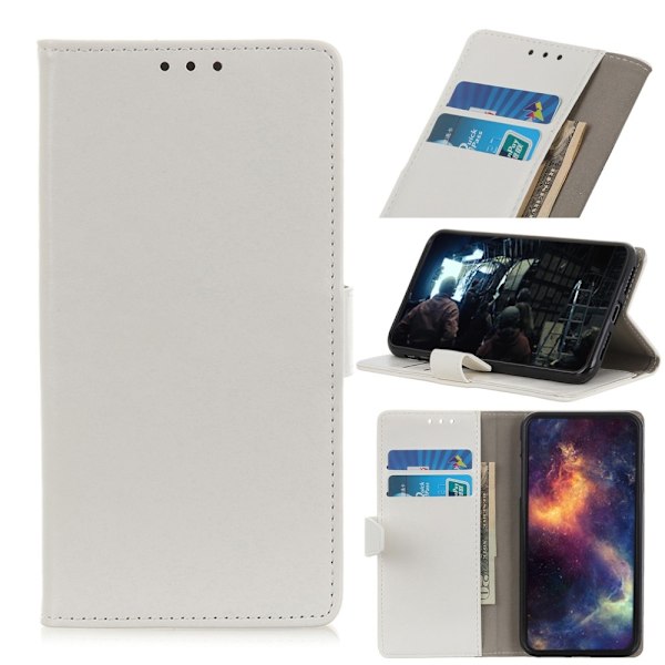 iPhone 12 Mini - Crazy Horse Fodral - Vit White Vit