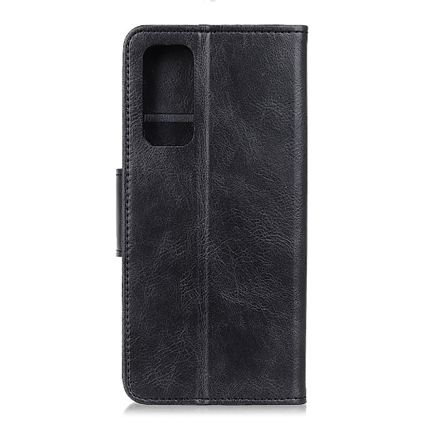 OnePlus 9 - Crazy Horse Läder Fodral - Svart Black Svart