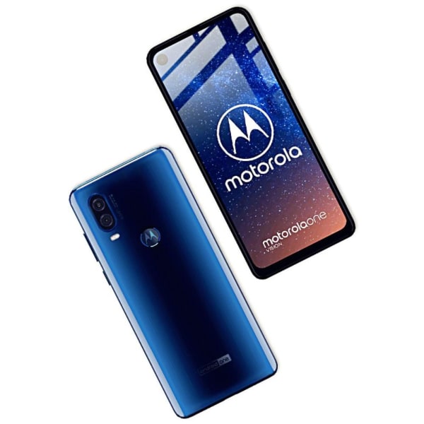 Motorola One Vision - Härdat glas - Heltäckande skärmskydd