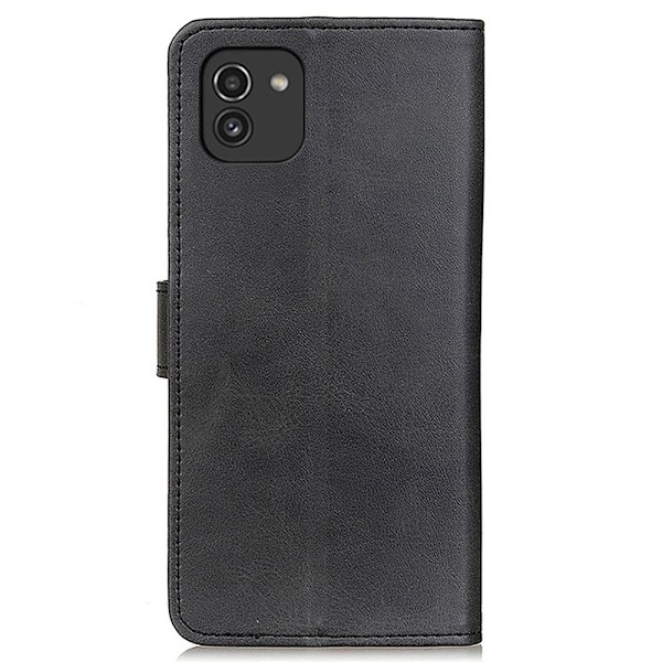 Samsung Galaxy A03 Fodral Solid Läder Svart