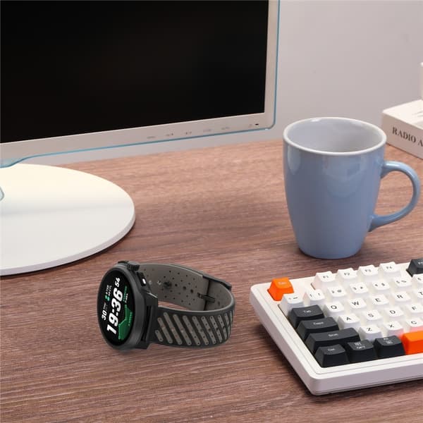Klockarmband 22 mm Quick Release Silikon Vit / Svart
