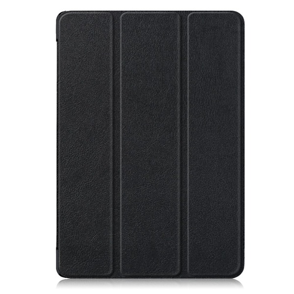 iPad 10.2 2019/2020/2021 Fodral Läder Tri-Fold Pennhållare Svart