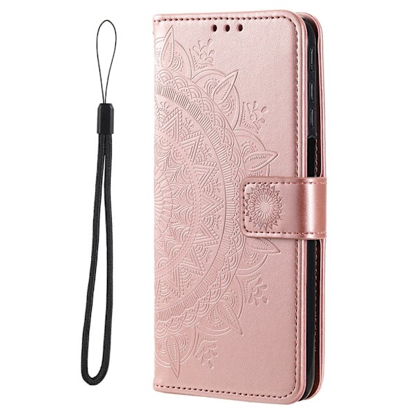 Xiaomi Redmi Note 11 Pro 5G Fodral Mandala Läder Roséguld