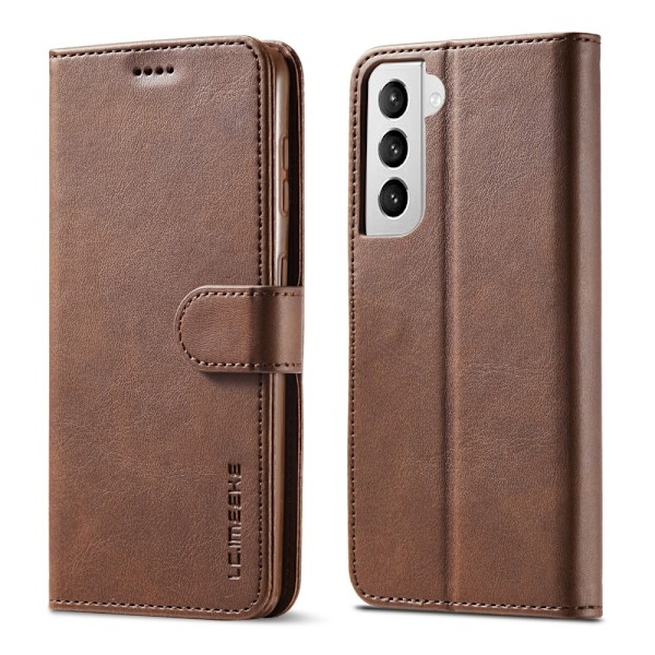 Samsung Galaxy S21 Plus - LC.IMEEKE Läder Fodral - Brun Brown Brun