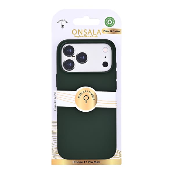 Onsala iPhone 17 Pro Max Mobilskal Med Silikonkänsla Olivgrön